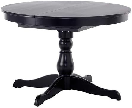 Ingatorp インガートルプ 伸長式テーブル ブラック 3 655 22 Ikea イケア 家具 通販 Amazon