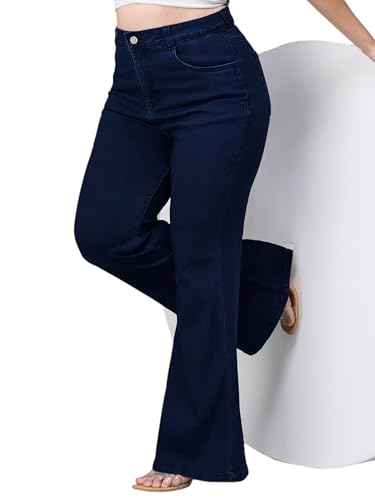 Image of Miss Chase A+ Women's Bootcut High Rise Regular Length Stretchable Denim Jeans