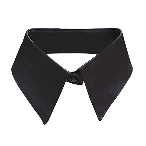 Gracelife Unique Style Collar Peter Pan Blouse Detachable Choker Necklace Faux Collar (Black 16)