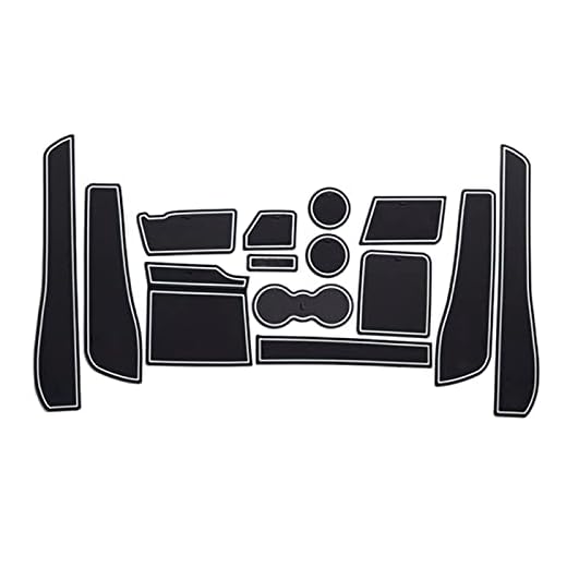 För VW, För Touran 2016 2017 2018 2019 2020 Bildörr Groove Mat   Gate Slot Mat Gummi Anti-Slip Mat0