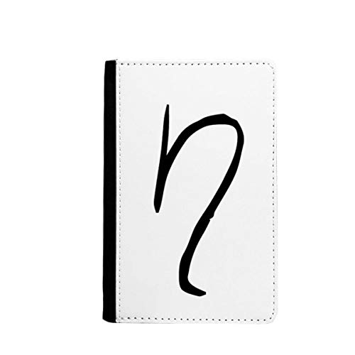 Étui passeport alphabet grec ETA noir évitez les papiers abîmés