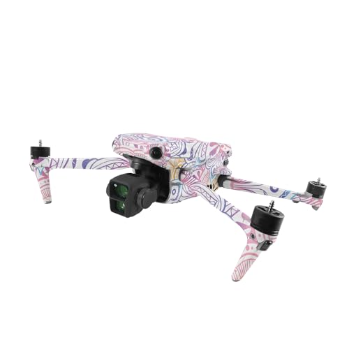 Image of MightySkins Glossy Glitter Skin Compatible with DJI Air 3 - Vibrant Mandala | Protective, Durable High-Gloss Glitter Finish | Easy to Apply