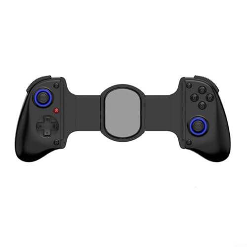 Controlador de juego telescópico, con luz RGB turbo y vibración, para Android para PS4 y para Nintendo Switch 6 ejes Gyro Mobile Gamepad, para juegos inmersivos (negro)