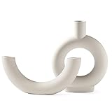 INGLENIX Ceramic Vases Nordic Minimalism Style Decoration Value Bundle INS-A & INS-E (2 Items)