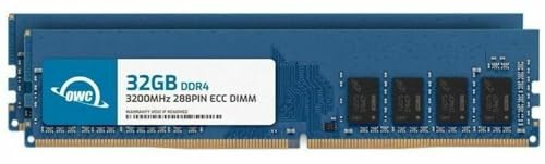 Image of OWC 64GB (2x32GB) DDR4 3200MHz ECC UDIMM 288-pin Memory RAM | PC4-25600, ECC Unbuffered, 2Rx8, 1.2V, CL22, Compatible with Select Workstations, Servers, and NAS Systems