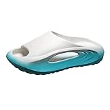 Herren/Damen Badeschuhe Hausschuhe Slippers Sommer Slide Slip On Bequeme Haus Pantoletten Badelatschen Strand Indoor/Outdoor Rutschfest Baden Gummi Badeschlappen Duschschuhe