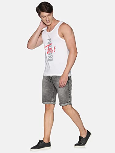 Image of Dollar Men Cotton Casual Assorted Printed Tank Top Vest (Pack of 3)