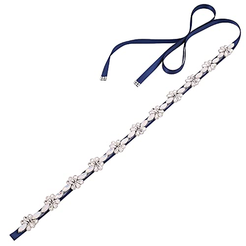 Opal Bridal Belt for wedding gown,Rhinestone Wedding Belts Clear Crystal Sash for Dresses