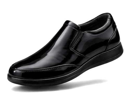 Image of Kraasa Men's Formal Slip-On Shoes | Vegan Leather Upper | Airmix Sole | High Cushioning | Lightweight & Comfortable