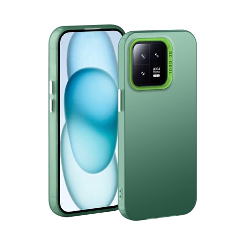 XINYEXIN Handyhülle für Xiaomi 13 Hülle Ultra Dünn Schutzhülle - Matte Stoßfestes Kratzfest Bumper Case Cover - Grün