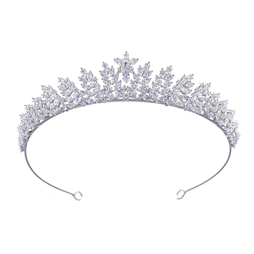 Regalos portátiles de coronas de boda OSNIYAW y tiaras de cristales plata