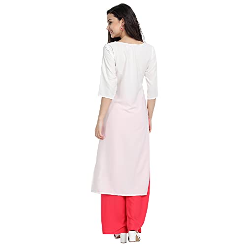 Image of 1 Stop Fashion Women's Crape Multicolor Digital Print Straight Kurta /Kurti (Pack of 6)