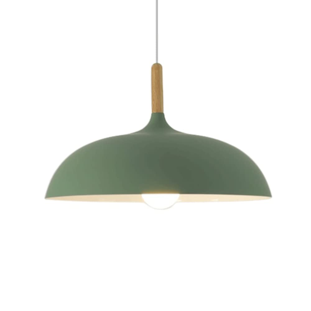 HAIIQU Industrial Dome Pendant Light Creative Macaron Color Hanging Ceiling Lighting 60cm Large Light Shade For Home E27 Base Personality Chandeliers For Foyer Dining Living Room Kitchen