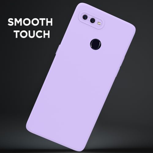 Image of Outlouders Back Cover for Oppo F9 / F9 Pro / A5 / A5S | Camera Protection | Durable Soft Matte Silicone Bumper Case (Purple)