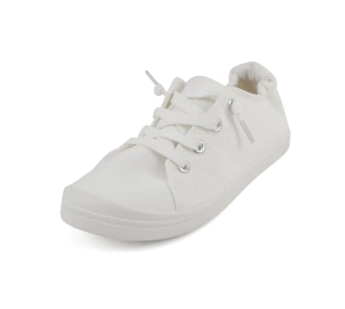 Image of Soda Flat Women Shoes Linen Canvas Slip On Sneakers Lace Up Style Loafers Zig-S