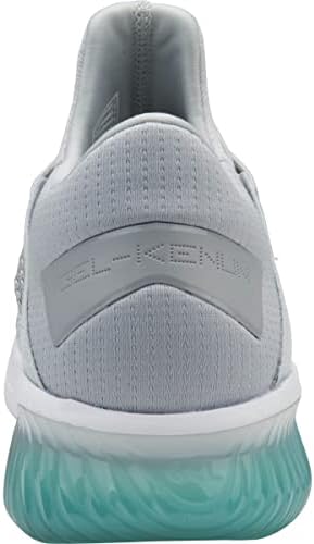 ASICS Women's Gel-Kenun Knit Running Shoes, 8, Aruba Blue/Glacier Grey/White | Image 4