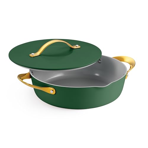Image of Tramontina Fiora 4.25-Quart Ceramic Non Stick Cooking Pan with Lid
