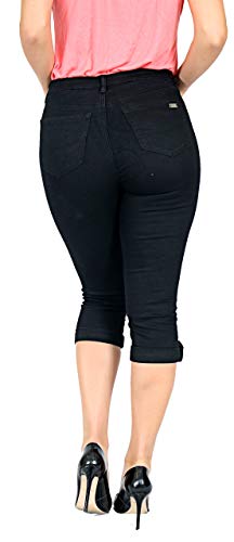 TrueSlim Women's Black Tab and Stone Capri2