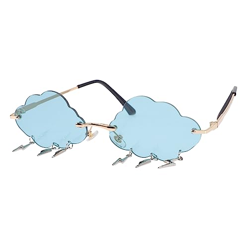 Holibanna Funny Cloud Glasses Trendy Sunglasses Rimless Frameless Eyeglasses Unisex Photo Props