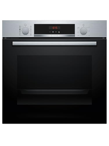 Bosch - Horno Multifunción con vapor, Serie 4, 60 cm. de ancho, Pirólis, 3D Hotair, Acero, HQA574ES3
