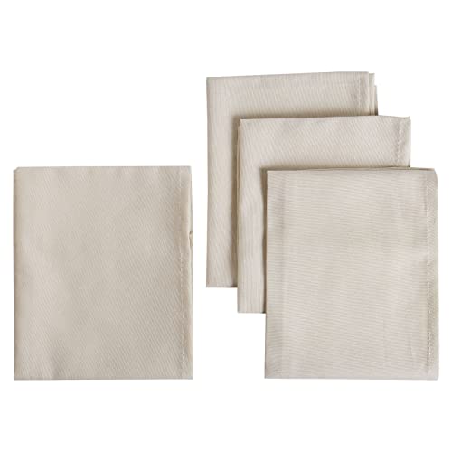 Servilletas de Tela 18x18 Pulgadas Algodón Beige x4 miniatura 1