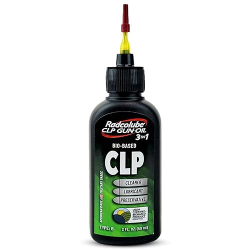 Radcolube - Biobased CLP Gun Cleaner and Lubricant for All Firearms, Military-Grade Gun Cleaner and Lubricant, Environmentally Friendly Gun CLP, Fireclean Gun Cleaner and Lubricant, 2 oz