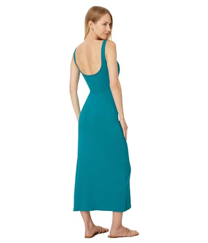 Image of L*Space Camille Dress for Women, Fitted Ribbed Maxi, Ankle Length, Sleeveless Scoop Neck, Side Slit & Waist Cutouts