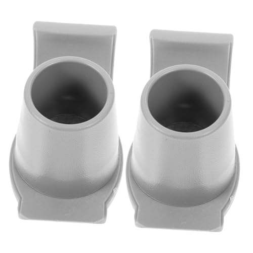 BEBEMOKO 2pcs Non-Slip Sled Foot Mat Rolling Walker Accessories Folding Crutches Crutch Accessory Climbing Cane Foot Cover Cane Rubber Tips Replacement Crutches Pads Walker Tips Grey