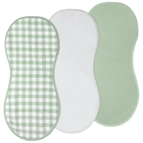 Hahafelt 3 Pcs Baby Changing Pad Liners,Plaid Style,Green