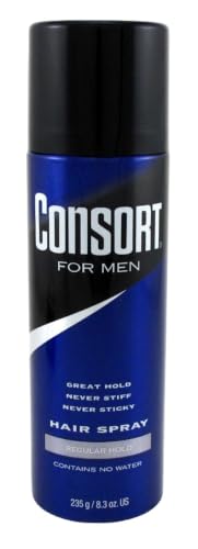 Consort Hair Spray 8.3 Ounce Regular Hold Aerosol (235ml) (Pack of 3)