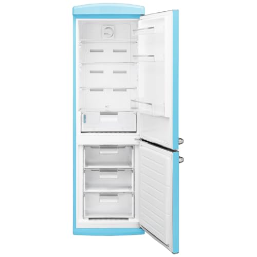 Cecotec Koelkast Combi 2 deuren Retro 294 L Bolero CoolMarket Combi Origin 294 Blue E Hoogte 190 cm 60 Breedte Total No Frost, Multi Cooling, Ultra Fresh, Convertible Box, Blauw - Image 3