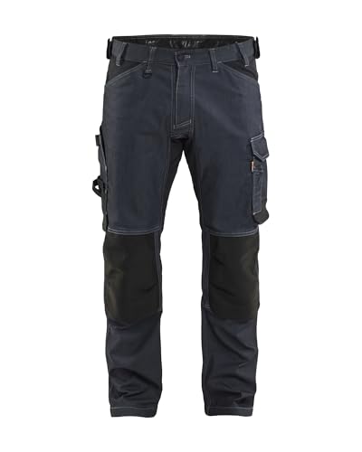 Pantalon de travail Blaklader Denim Stretch 1751 Marine Noir 3XL