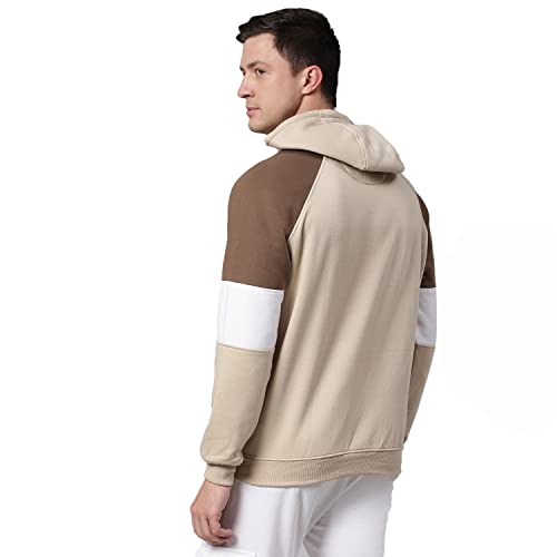 Image of HIGH Star Men's Fleece Colorblock Hooded Sweatshirt