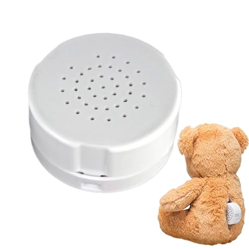Caja grabadora de Voz, Caja de Voz de Juguete de 30 Segundos, Grabadora de Voz para Animales de Peluche, Cajas de grabación con botón para apretar, Grabar Mensajes Personalizados, para Peluches