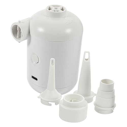 NAMOARLY Electric Air Pump Inflator for Home Camping Outdoor Activities Quick Inflate Deflate Compact Design White