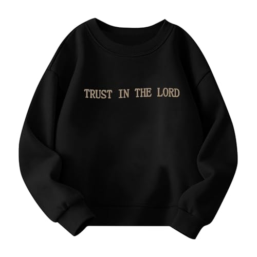Girls Sweatshirt Oversized Pullover Long Sleeve Tops Crew Neck Fleece Cute Sweatshirt Pocket Graphic Top Drop Shoulder3