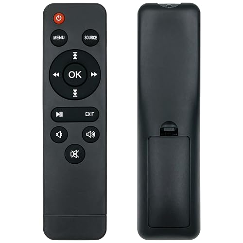 Replacement Remote for Mini Projector,Compatible with TMY V08,AuKing M8-F,NISOO M10,PANSEBA HI-04&PANSEBA HI-04, for XuanPad X008-QA01,Mini Projector.(1Pack)