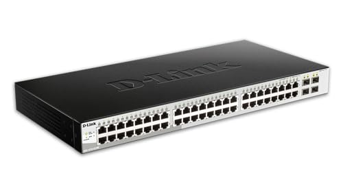 Image of D-Link 52-Port Metro Ethernet Gigabit Smart Managed Switch | 48 GbE + 4 SFP Ports | L2+ | VLANS | Fanless (DGS-1210-52 /ME)
