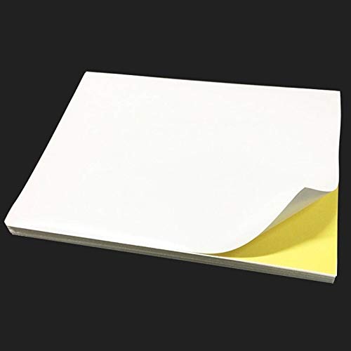 A4 auto-adhésif de papier d'impression étiquettes autocollant for imprimante jet d'encre 100pcs for Office Supermarché Papeterie scolaire