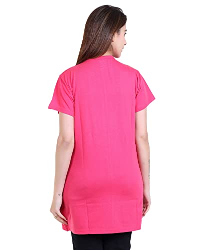 Image of New Crush Women Cotton Printed Regular Fit T-Shirts /Top /Long Night Wear T-Shirt for Women's & Girls (Pack of 2)