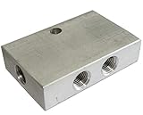 Verbindung 4 Wege M10x1 Aluminium Verteiler für Schlauch Bremsrohr