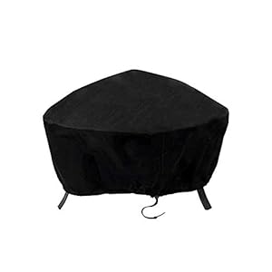 ValueHall Fire Pit Cover 600D Afdekking voor Ronde Haard Beschermhoes voor Vuurschaal Outdoor Barbecue Grill Cover…