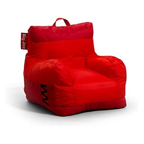 Big Joe Dorm Bean Bag Chair with Drink Holder and Pocket Cover