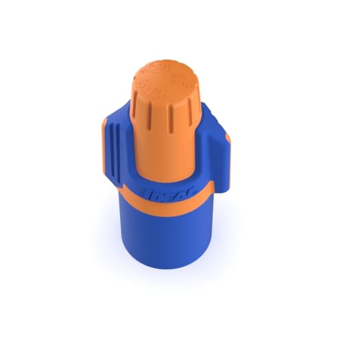 Image of Ideal Electrical Twister Proflex Mini (30-343) Orange /Blue Wire Connector, Box of 100 - Compact Twist-On Wire Nuts for 22 to 12 AWG with Comfort SureGrip and Flexible Skirt