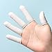 Glomora 100Pcs Disposable Finger Cots, Rubber Covers Wear Resistant Non Slip Thickening for Electronic Industry Labor Protection