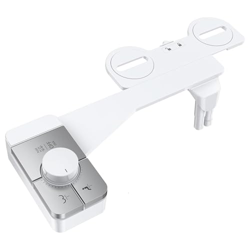 Bidet Attachment for Toilet Dual Nozzle Toilet Bidet Sprayer with Soft and Comfortable Cleaning, Easy Installation