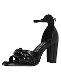 Convient à tous les styles MARCO TOZZI Damen 2-2-88302-28 Sandalette Sandales à talons pour femme, Noir, 39 EU