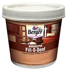 Berger - Wood Filler Fill-O-DENT Water Base (Pack of 1 KG) (WALNUT)