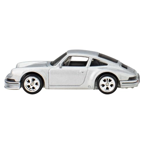 Hot Wheels Porsche 911 1:64 Metal Plateado miniatura 3