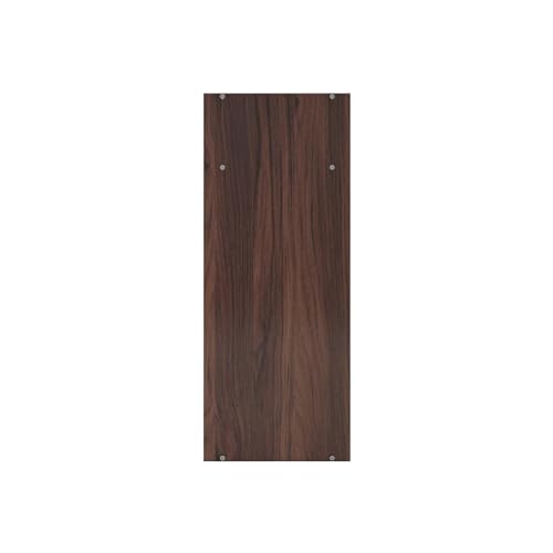 Image of DF2H Bedside Table | 1 Year Warranty | Contemporary & Slim Bedside Table, Chiyo, Side Table Nightstand Walnut Colour (Melamine Finish)